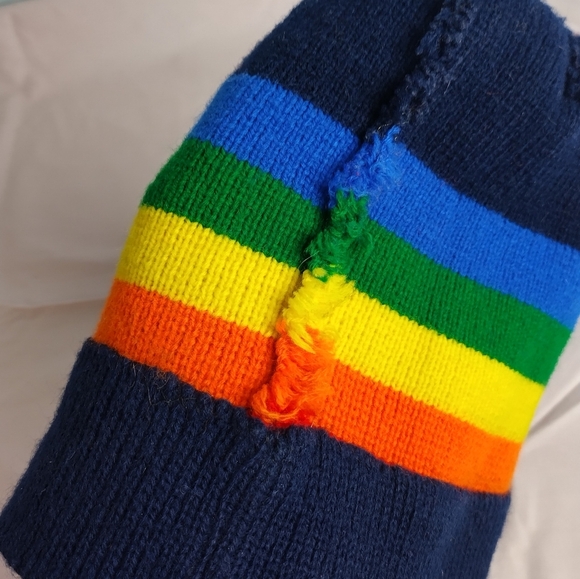 Vtg Retro Pride Rainbow Toboggan 1990s Y2K Hippie Collection - Picture 8 of 12